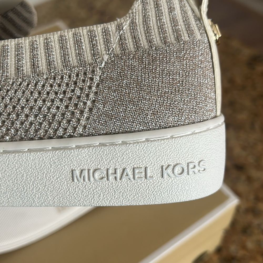 New Michael Kors Juno slip on sneaker (champagne) - Picture 5 of 14